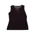 Blusa Tommy Hilfiger Mediana M Sin Mangas Roja Con Negro