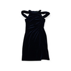 Vestido Ralph Lauren Talla 8 Petite De Terciopelo Azul