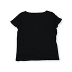 Playera Ralph Lauren Chcico S/p Negra Manga Corta Con Encaje