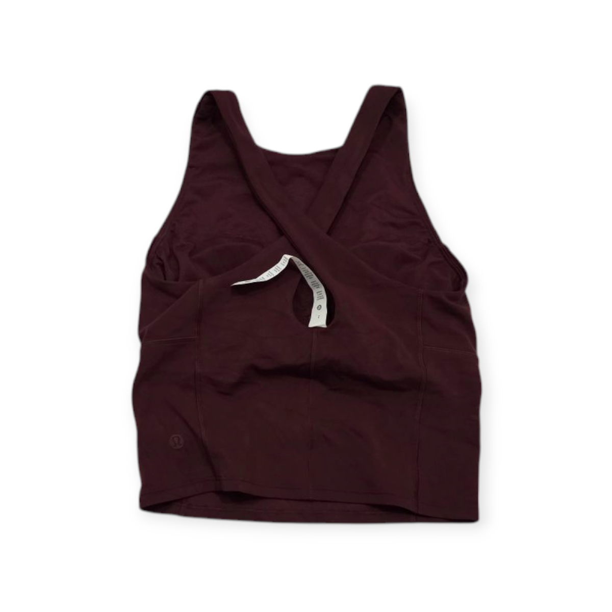 Playera Corta Lululemon Talla 2 Color Bordo