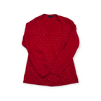 Sueter Tommy Hilfiger Mediana M Rojo Con Brillos