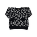 Sueter Michael Kors Grande L Animal Print Negro Con Gris