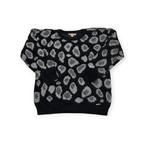 Sueter Michael Kors Grande L Animal Print Negro Con Gris
