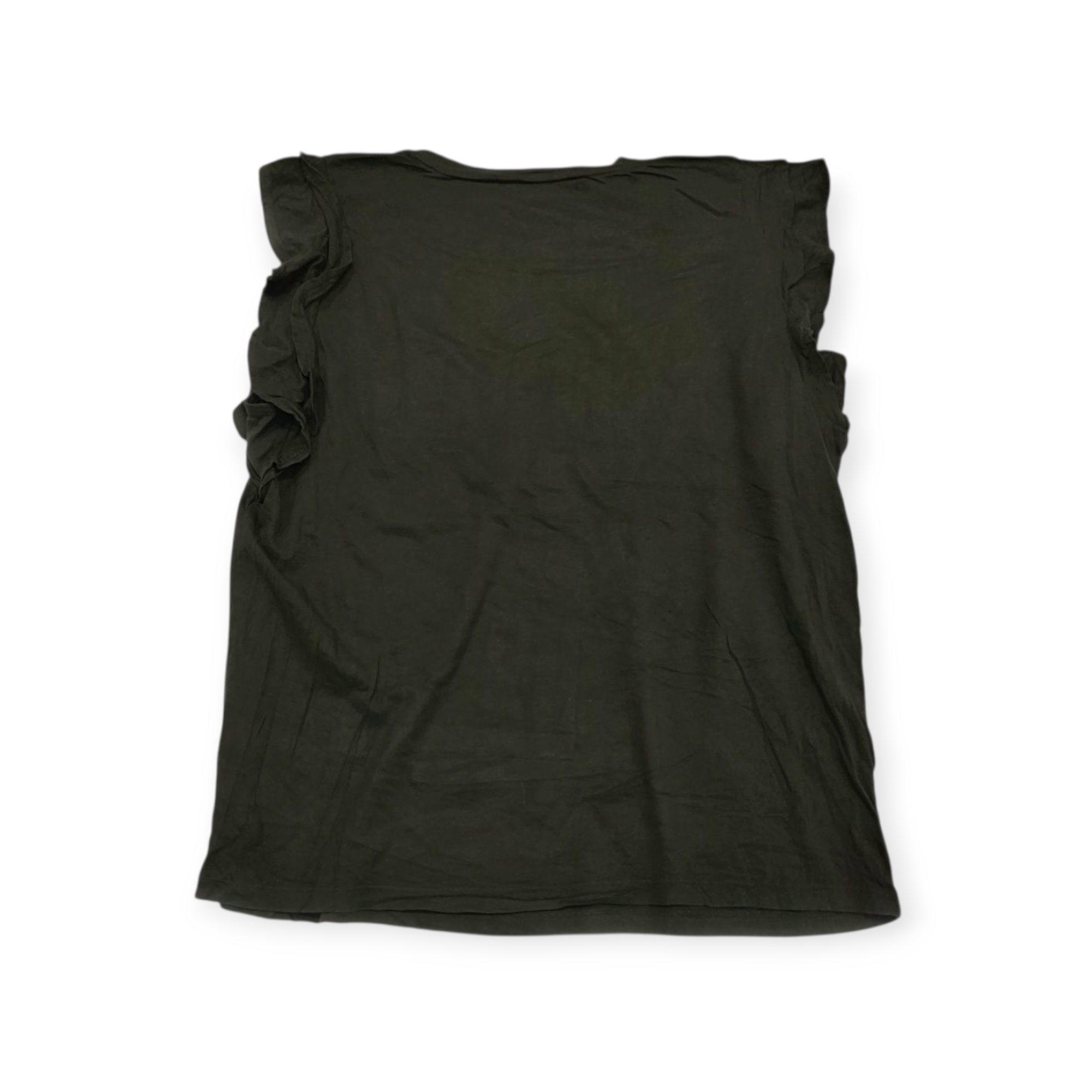 Blusa Michael Kors Grande L Verde Oscuro Manga Corta Amplia