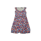 Vestido Ralph Lauren Mediana M Rojo Con Azul Sin Mangas
