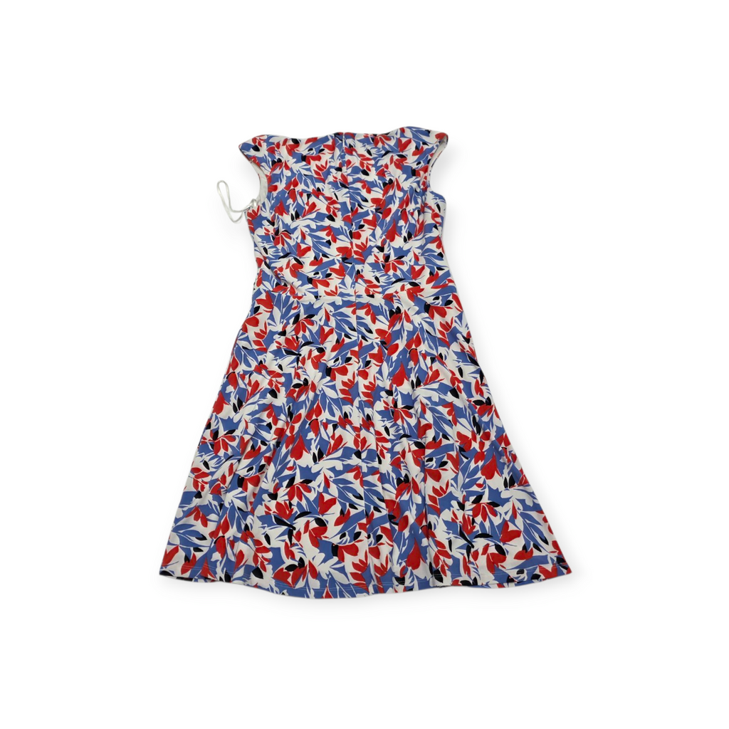 Vestido Ralph Lauren Mediana M Rojo Con Azul Sin Mangas
