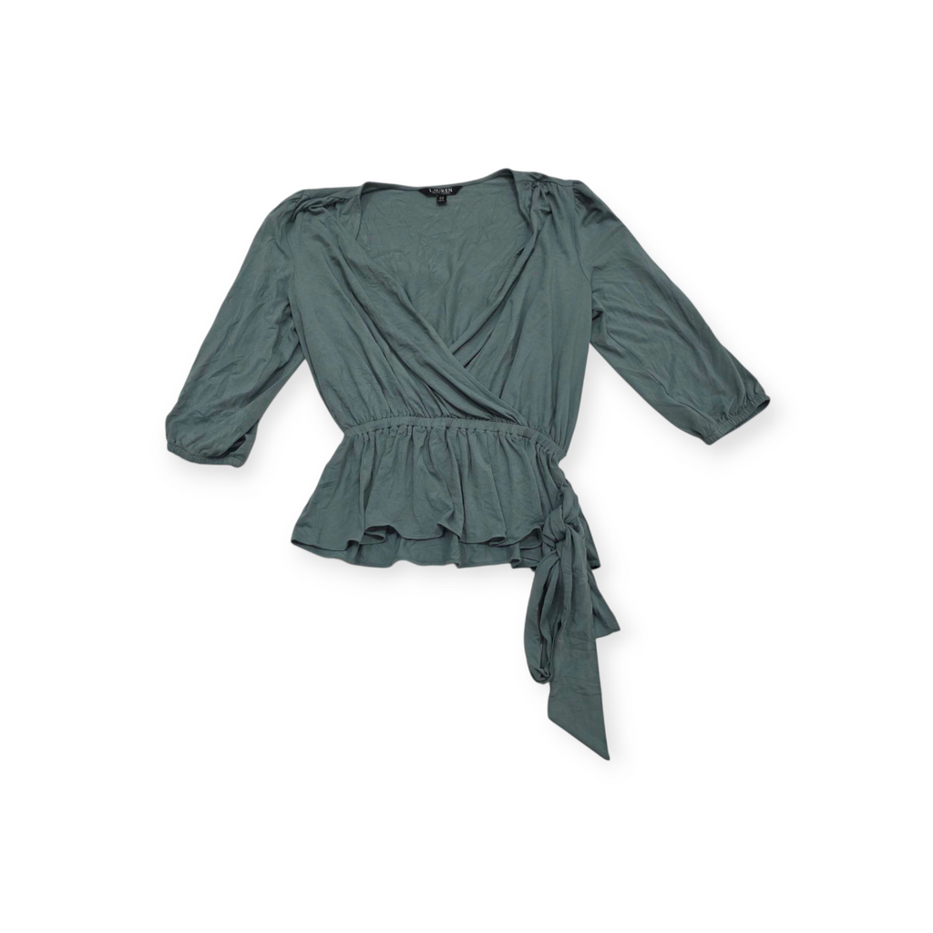 Blusa Ralph Lauren Chico S Black Manga 3/4 Azul Acero