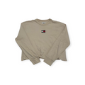 Playera Corta Tommy Hilfiger Chico S Color Crema Manga Larga