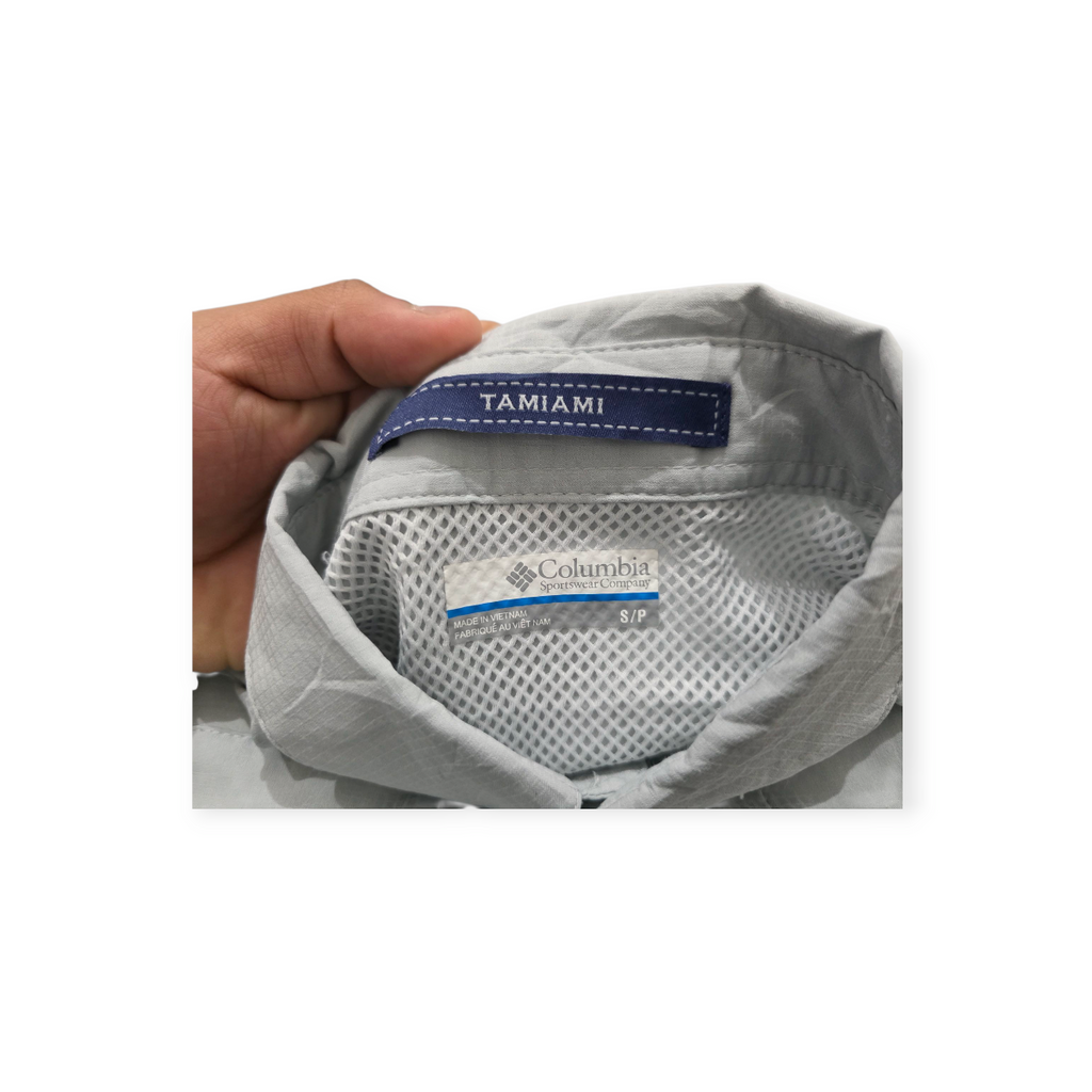Camisa Columbia Chica S Temiami Color Gris