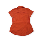Camisa Columbia Omnishade Sun Protection Naranja Manga Corta