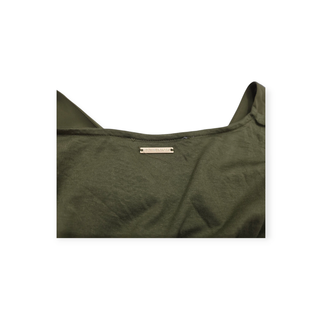 Blusa Michael Kors Sin Mangas Grande L Color Verde Oscuro
