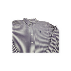 Camisa Ralph Lauren Sport Grande L Blanca Con Morado