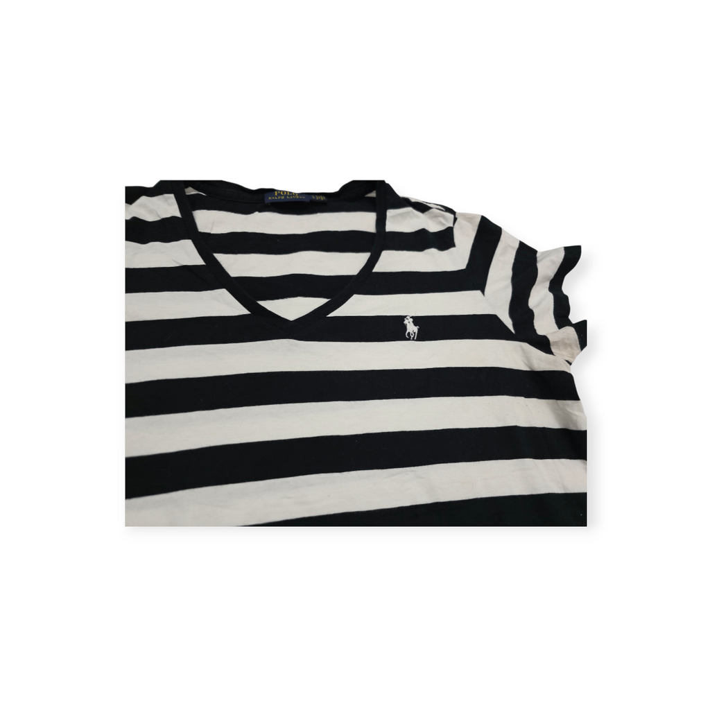 Playera Polo Ralph Lauren Grande L Blanca Con Negro