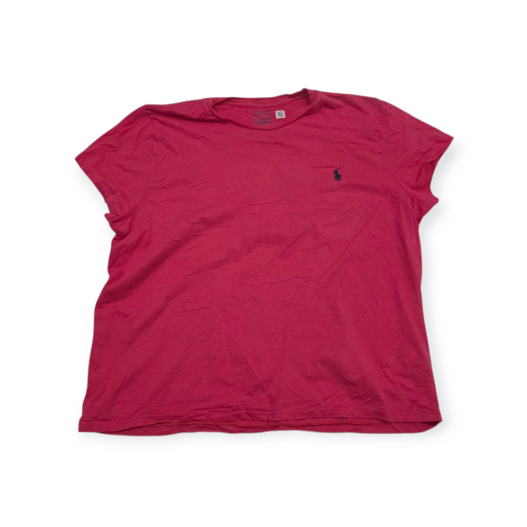 Playera Polo Ralph Lauren Xgrande Xl Rosa Pony Azul