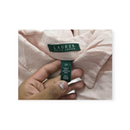 Camisa Ralph Lauren Talla 2x Rosa Claro De Viscose