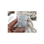 Sueter Tommy Hilfiger M Turtle Neck Blanco Con Cafe Rayado