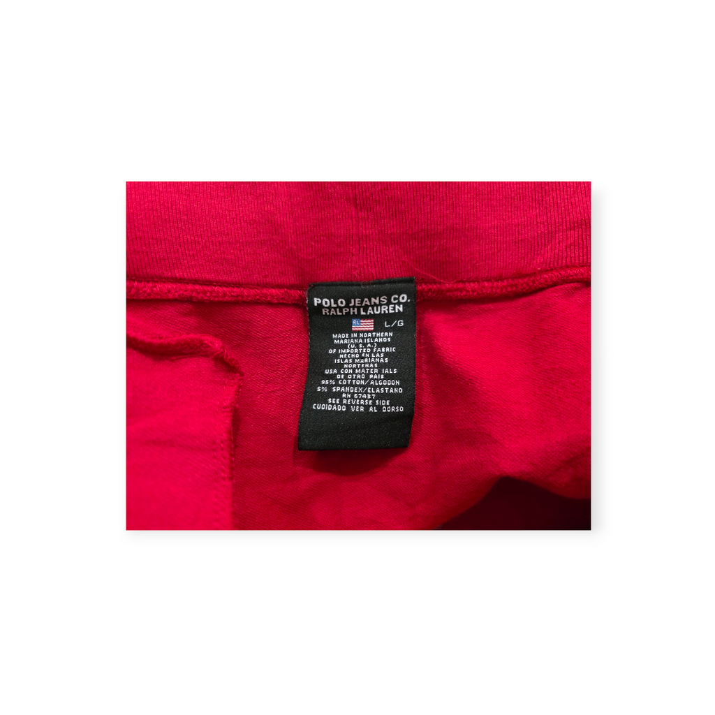 Falda Polo Jeans Ralph Lauren Grande L Color Rojo Con Negro