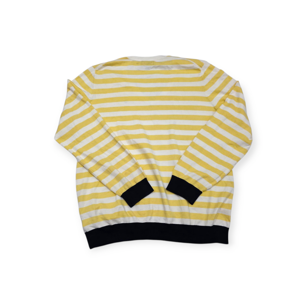 Sueter Tommy Hilfiger Amarillo Rayado Talla Xxl