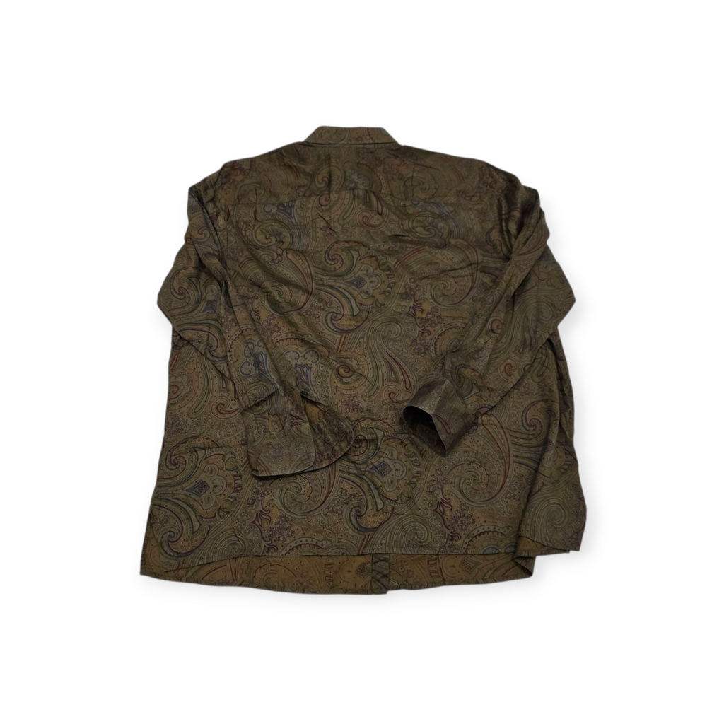 Camisa Ralph Lauren Cafe Con Figuras Talla 1x