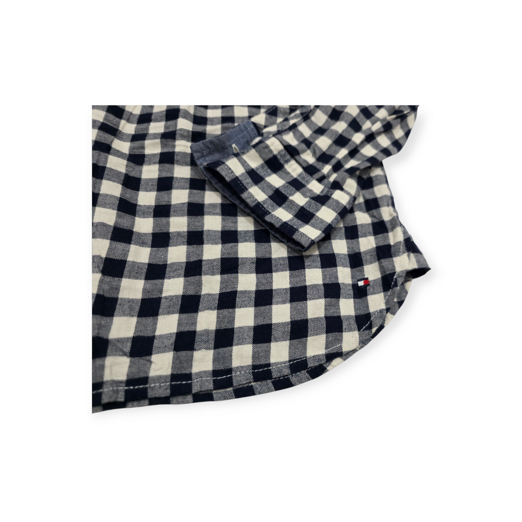 Blusa Tommy Hilfiger Chico S Azul Acero Cuadros