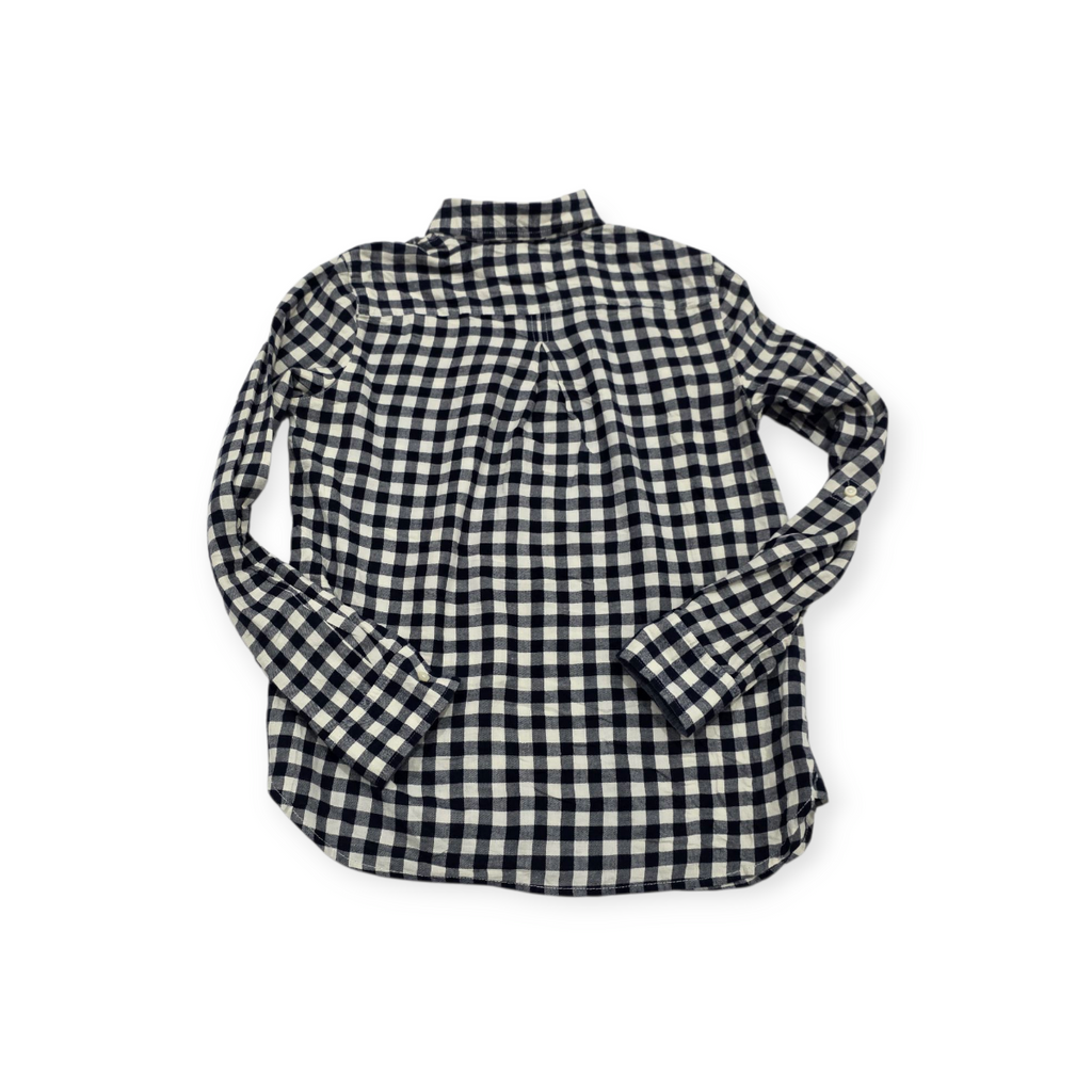 Blusa Tommy Hilfiger Chico S Azul Acero Cuadros