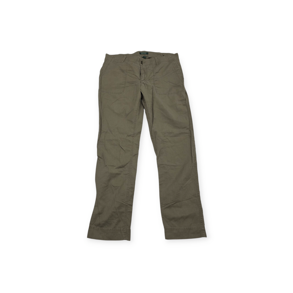 Pantalon Ralph Lauren Talla 12 Color Verde Opaco