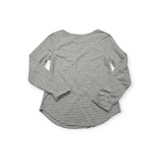 Playera Ralph Lauren Chico S Gris Rayada Manga Larga