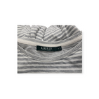 Playera Ralph Lauren Chico S Gris Rayada Manga Larga