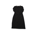 Vestido Ralph Lauren Cafe Con Negro Manga Larga Talla 6
