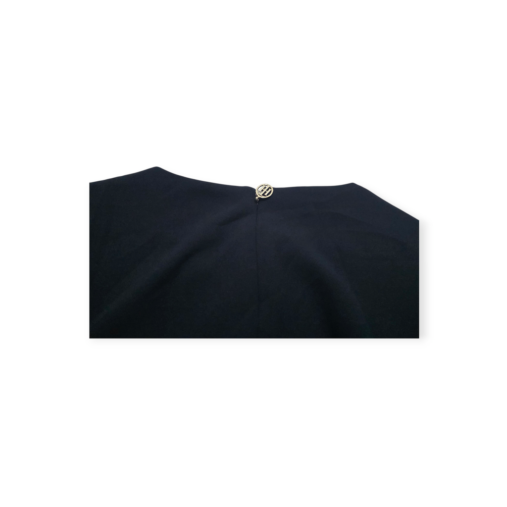 Vestido Tommy Hilfiger Manga Larga Amplia Talla4 Azul Marino