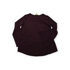Blusa Michael Kors Mediana M Color Vino Manga Amplia