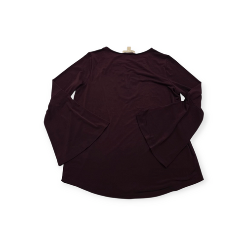 Blusa Michael Kors Mediana M Color Vino Manga Amplia