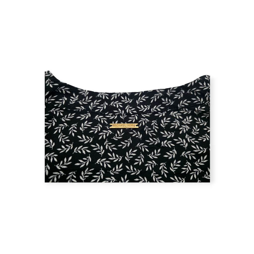 Blusa Michael Kors Grande L Color Negro Manga Larga