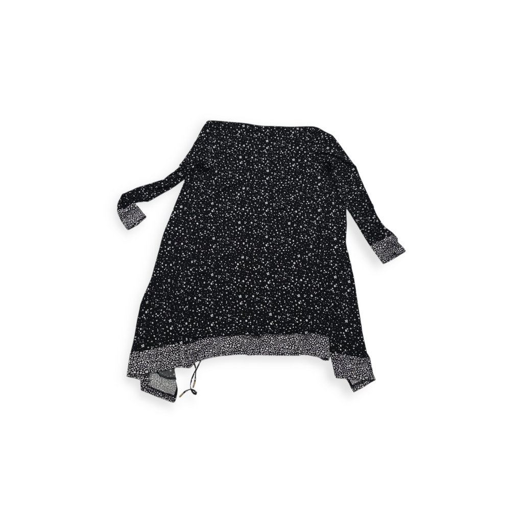 Vestido Michael Kors Grande L Cruzado Negro Floreado