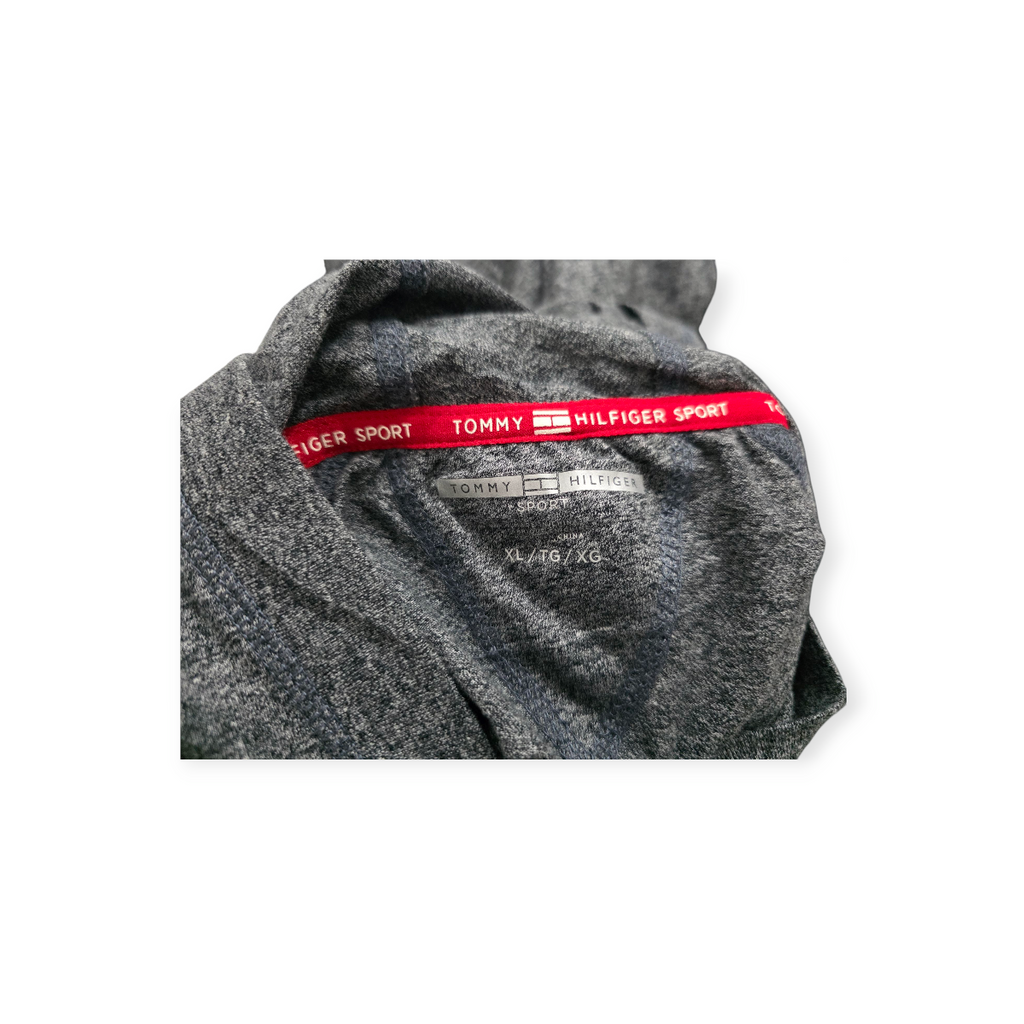 Playera Con Gorro Tommy Hilfiger Xgrande Xl Color Gris
