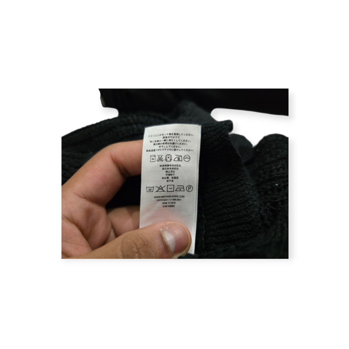 Sueter Corto Michael Kors De Mujer Grande D Hilo Color Negro