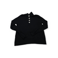 Sueter Ralph Lauren Turtle Neck Medio Boton Grande Negro