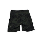 Short Biker Lululemon Print Militar Talla 4 Verde