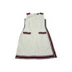 Vestido Tommy Hilfiger Sin Mangas Color Blanco Con Rojo