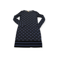 Vestido Michael Kors Manga Larga Talla Chica Azul Con Figura