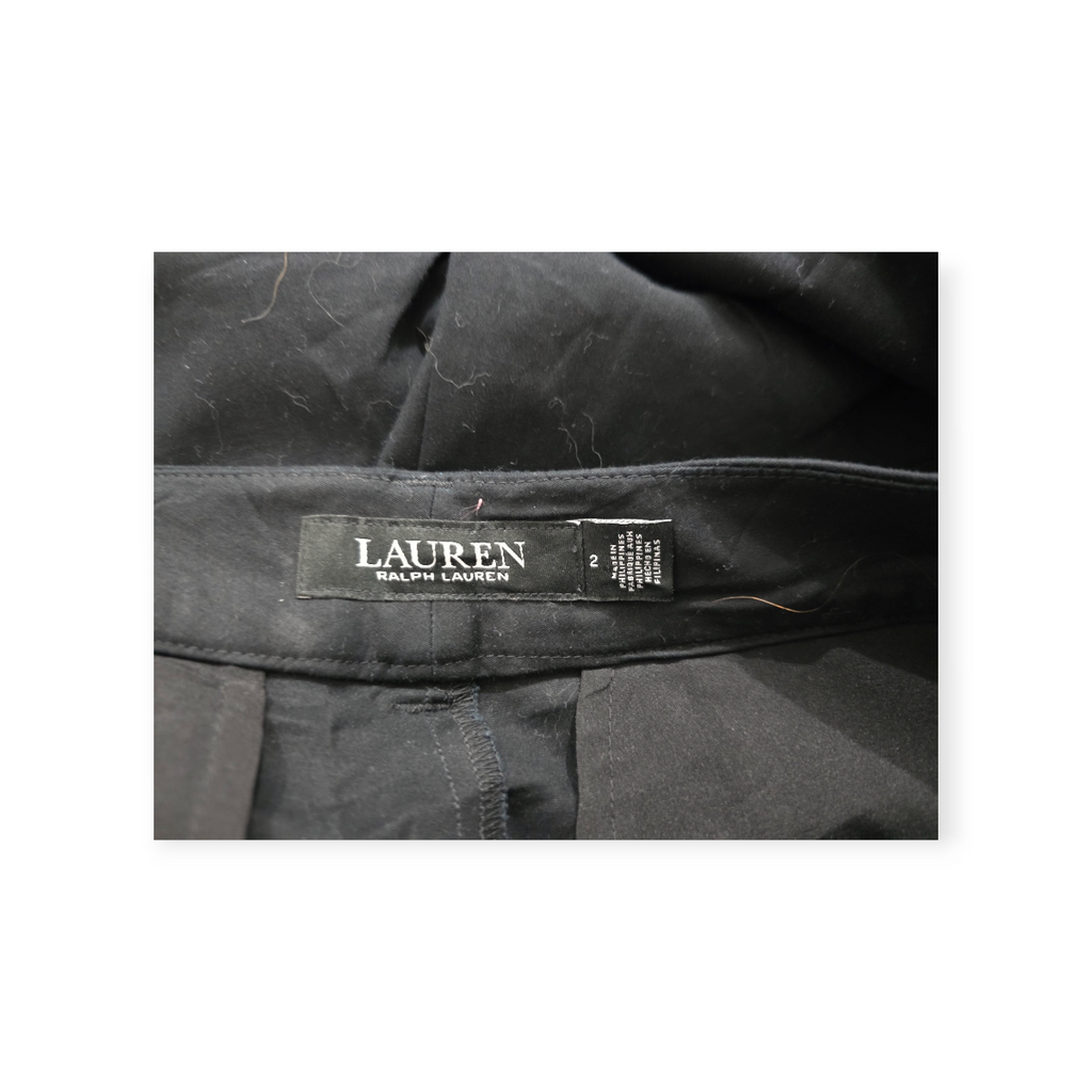 Pantalon De Vestir Ralph Lauren Talla 2 Color Negro