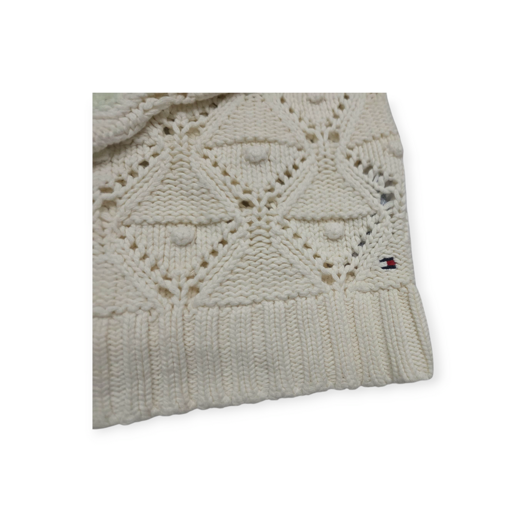 Sueter Tommy Hilfiger Chico S Color Blanco Calado