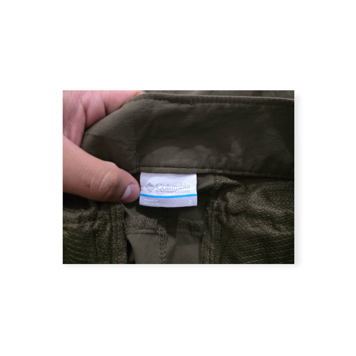 Pantalon Corto Columbia Talla 2 Color Verde