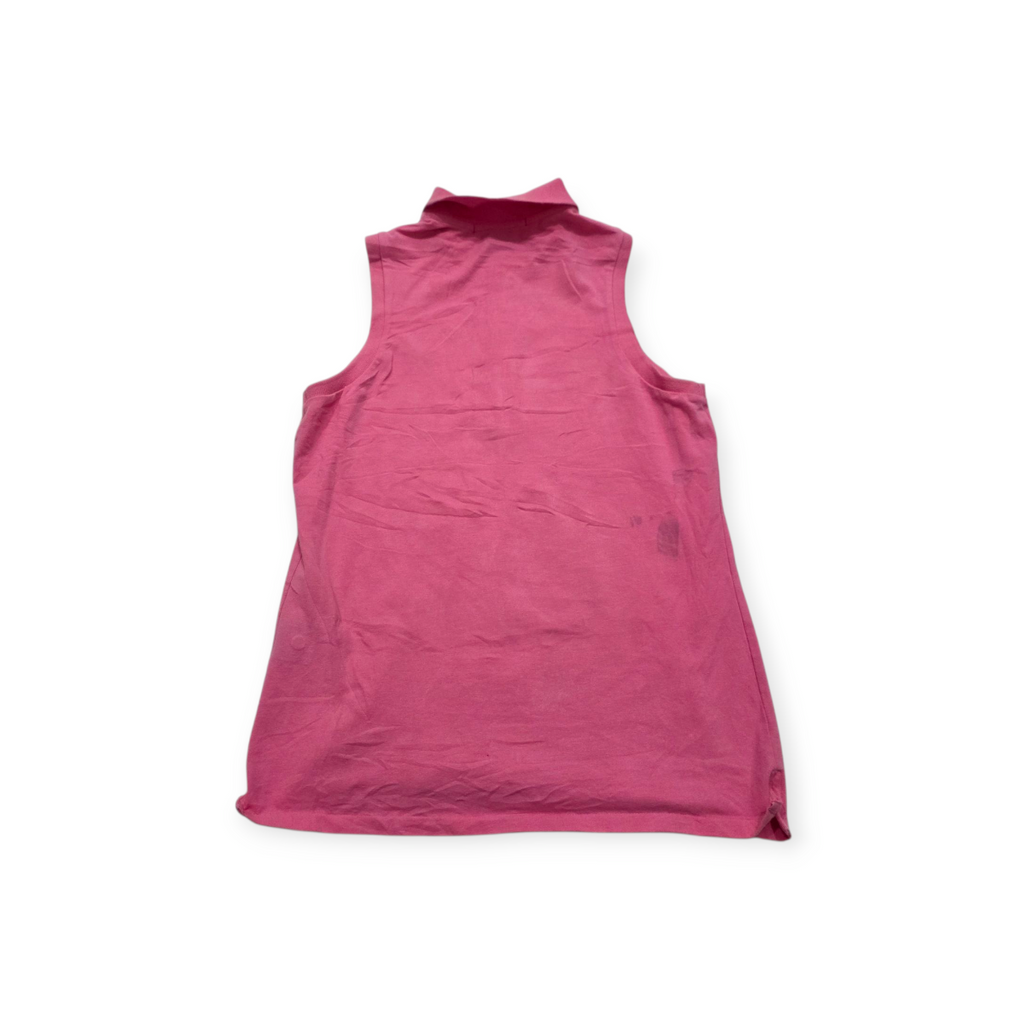 Playera Ralph Lauren Sport Chico Rosa S/mangas Pony Verde