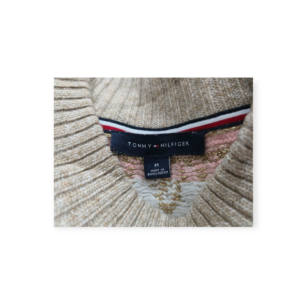 Sueter Tommy Hilfiger Mediana M Cafe Con Rosa