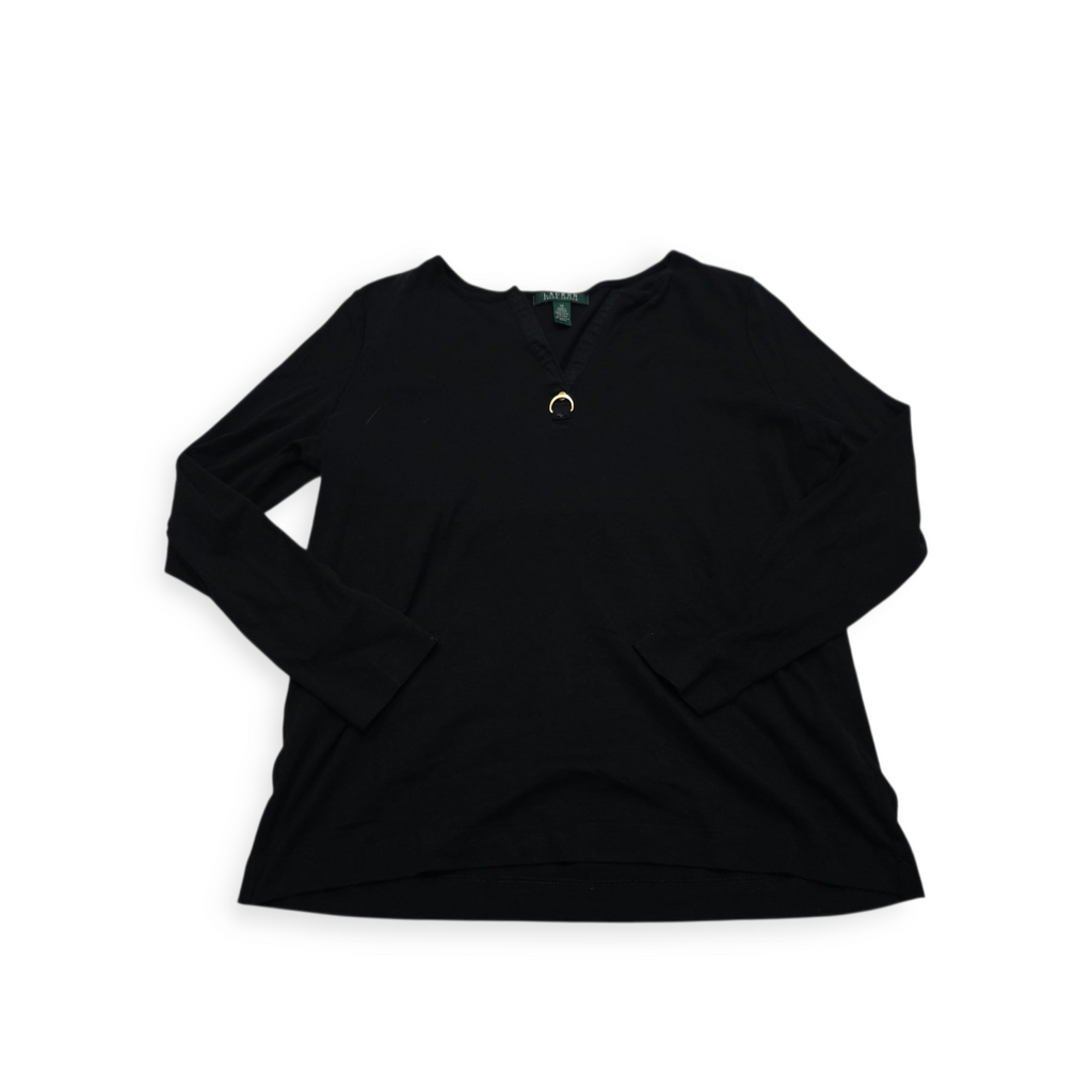 Playera Ralph Lauren Talla 1x Manga Larga Color Negro