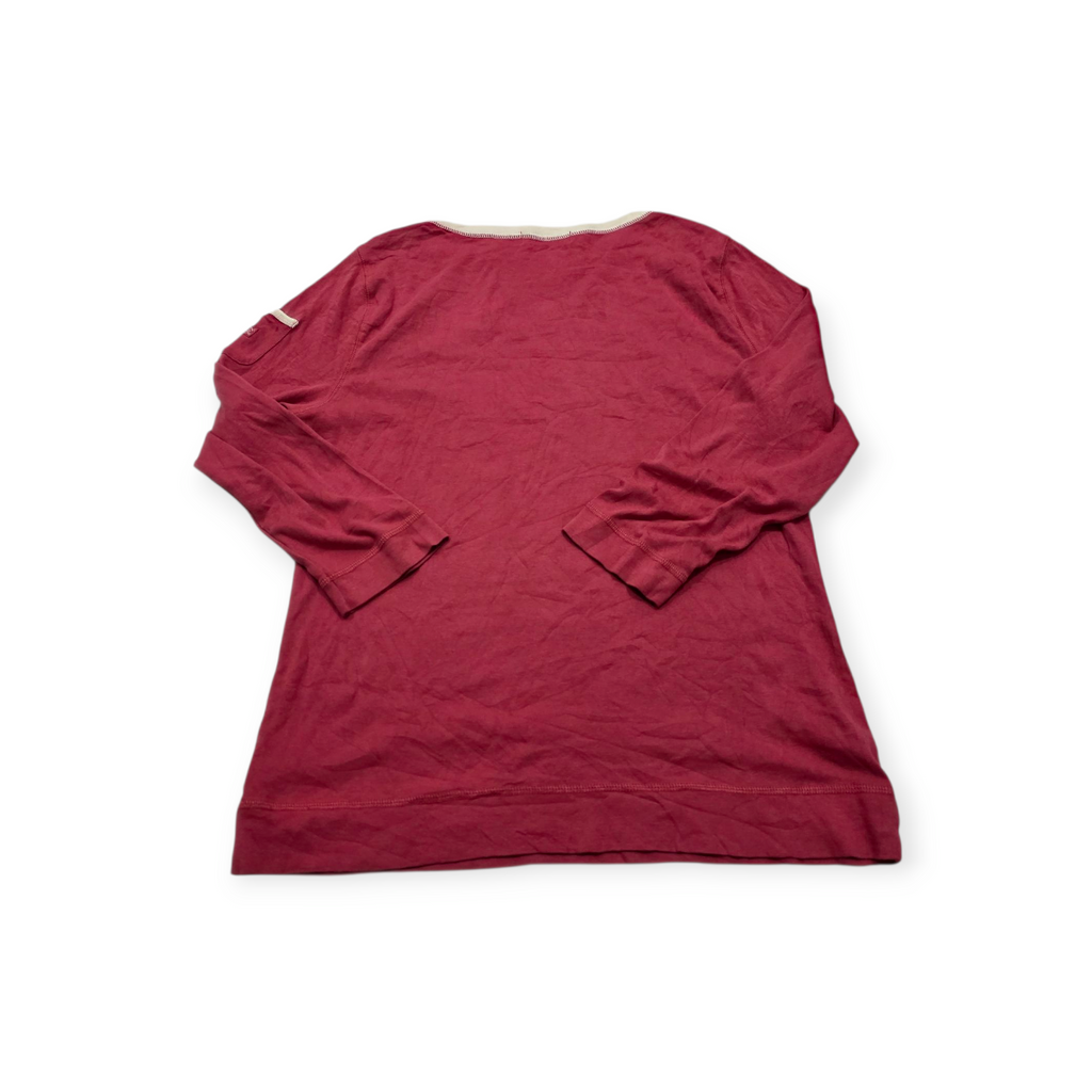 Playera Ralph Lauren Xgrande Xl Coral Oscuro Manga 3/4