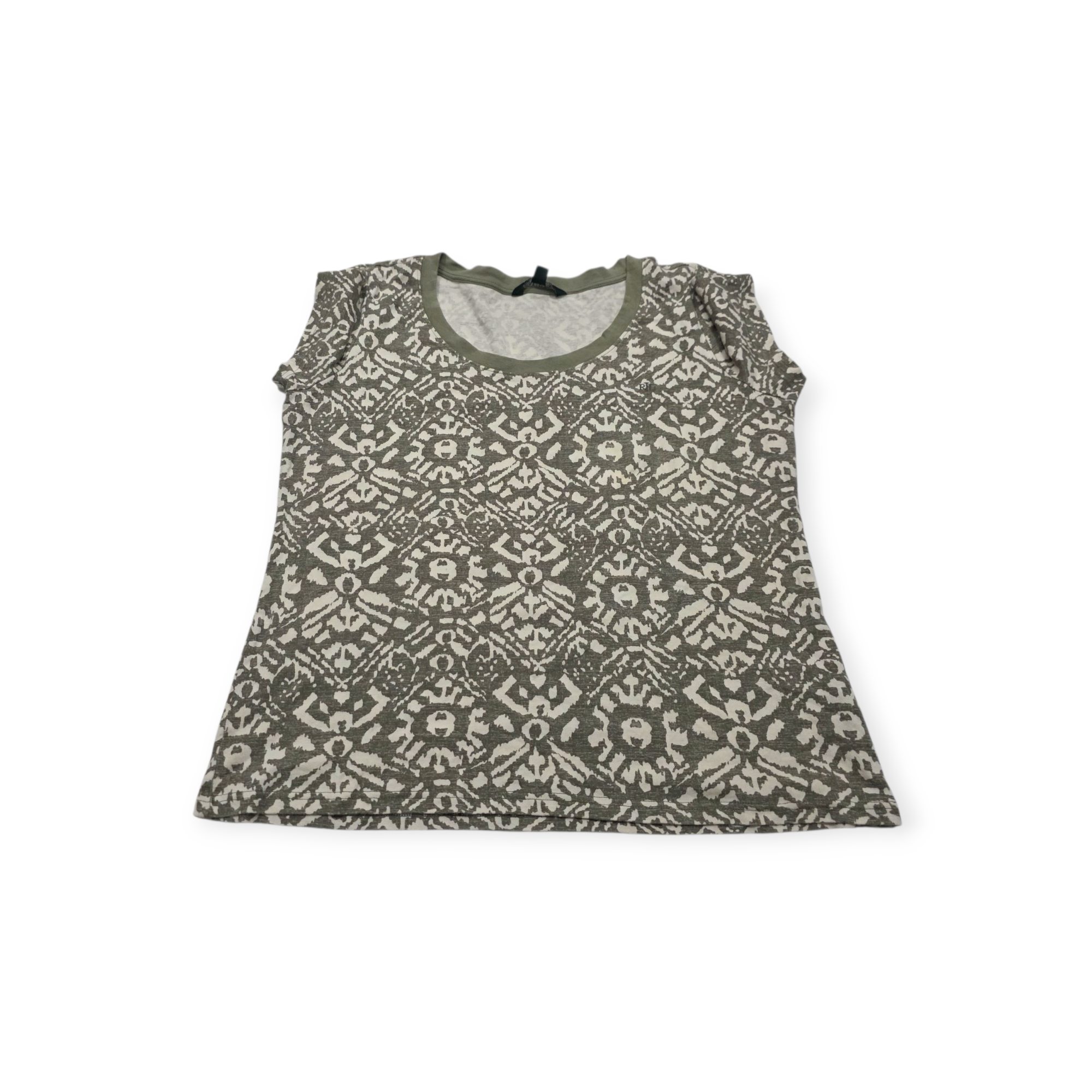 Playera Ralph Lauren Xgrande Xl Manga Corta Verde Con Crema
