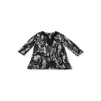 Blusa Ralph Lauren Xgrande Xl Blanco Con Figuras Manga 3/4
