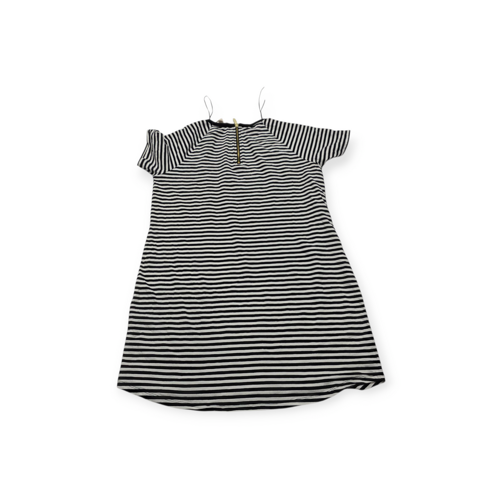 Vestido Michael Kors Grande L Manga Corta Rayada